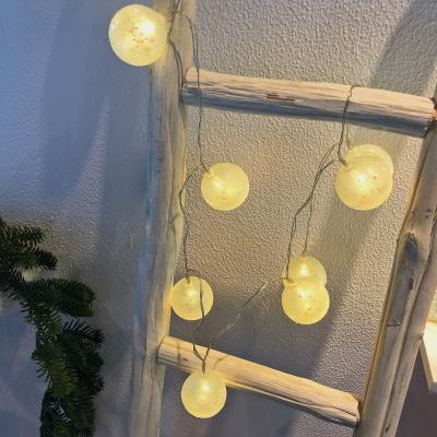 China Wedding Newishled Wedding Valentine Decoration Twinkle Dia4cm Ball String Light, With 10L Warm White Led, Battery Operated Led for sale