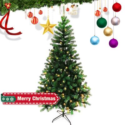 China Christmas Decoration Kanlong 7Ft 210cm PVC Artificial Christmas Tree With Light for sale