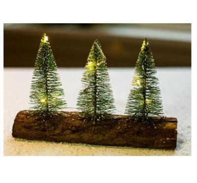 China Metal Kanlong Wooden Christmas Tree Led 3 Tree Light Small Wooden Christmas Tree With Led Lights Included for sale