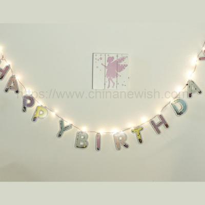 China Birthday Decoration Kanlong Birthday Decoration Set Led Birthday Letter Lights For Party Decoration for sale