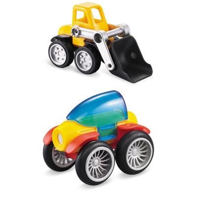 China Eco-friendly diy car toys assembly educational kids blocks magnetic building for sale