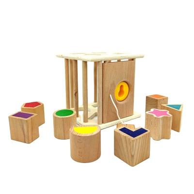 China Hot Sale Eco-friendly Multifunctional Educational Toys Baby Shape Sorter Wooden Toy for sale