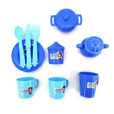 China Eco-friendly Funny Kids Kitchen Pretend Play Plastic Tea Set Toy For Girls for sale