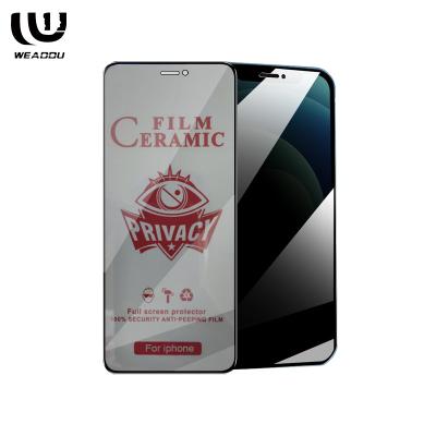 China 2021 New Ceramic Oleophobic Coating Film Privacy Screen Protector For iPhone 12 for sale