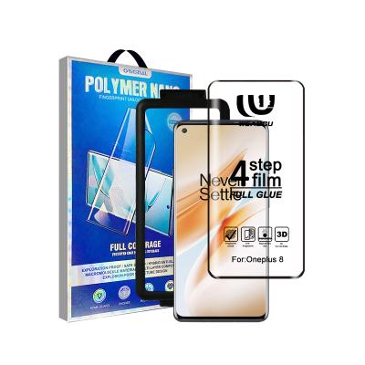 China No deformation at high temperature of 100CÂ ° 4 step film full cover edge to edge screen protector for oneplus 8 screen protector for sale