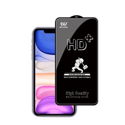 China weaddu HD+ 0.44mm Curved Full Tempered Glass Screen Oleophobic Coating Protector For iPhone 12 for sale