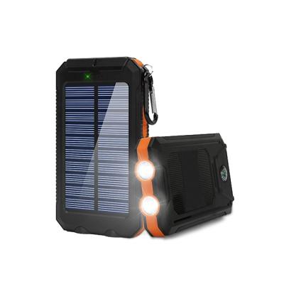 China Solar Panel Charging Solar Power Bank Wild Camping With LED Flashlight Waterproof Multifunctional Solar Charger Power Bank And So On for sale