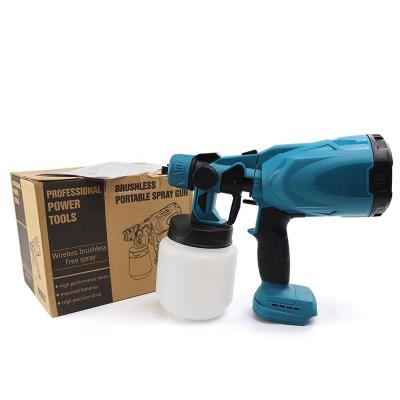 China High Spraying Effect Lithium Cordless Paint Spray Gun Rechargeable Electric Spray Gun Manufacturer for sale