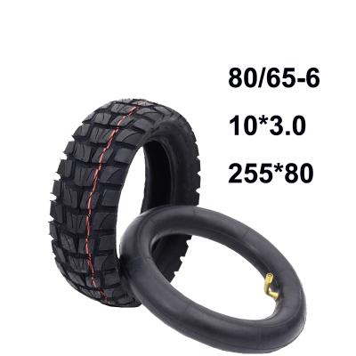 China Road Rubber Tire 10X3.0 80/65-6 Electric Scooter 10 Inch Thicken Widen Inflatable Tire 255x80 Inner Tube for sale