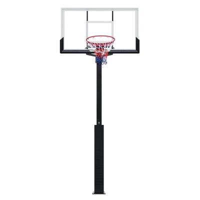 China A-1022I Crank Grip Professional Fit Size Inground Tempered Outdoor Indoor Basketball Rack With Loose Rim for sale