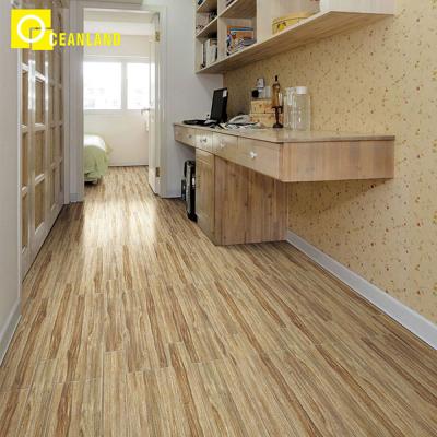 China Foshan Rustic Indoor Restaurant Tiles Ceramic Wood Porcelian Flooring for sale