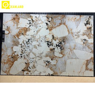 China Modern Porcelain Brown Wall Porcelain Sintered Agglomerated Stone Tiles for sale