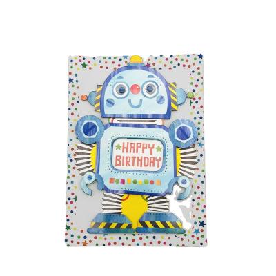 China Creative Custom Huacai Colorful 3D Paper Offset Printing Birthday Greeting Cards Maker Premium Quality Handmade for sale