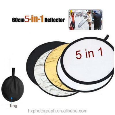 China Cloth 5 in 1 Portable Round Folding Multi Disc Photography Studio Photo Camera Reflector for sale