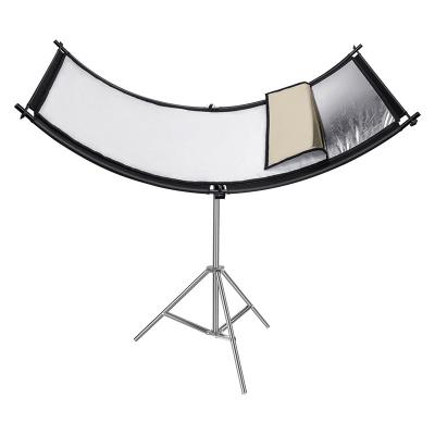 China Complete 4-in-1 Curved Silver Black White U-Shaped Gold Reflector Diffusers For Instant Fill Light Video Photography for sale