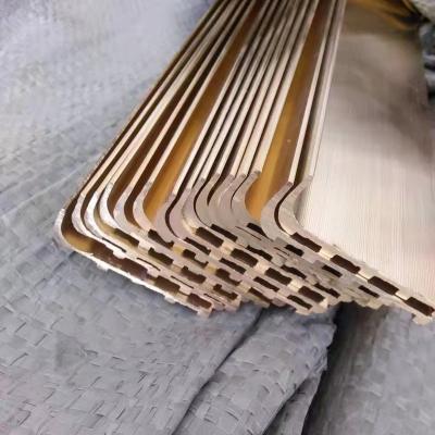 China Modern Customized Anti Slip Brass Stair Nosing For Flooring for sale