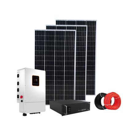 China Leaderspower Best Price Home Solar Power System Home Solar Panel System 10kw 20KW 30KW On Grid Hybrid for sale