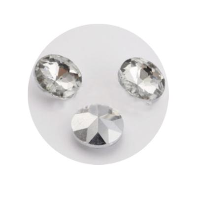 China Diamond Crystal Upholstery Sofa Headboard Buttons Dry Cleaning Wall Decor 18mm Diameter for sale