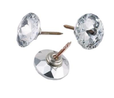 China Decorative crystal button&Luxury dry cleaning upholstery crystal button for decorative sofa for sale