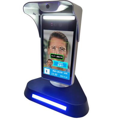 China The Other Face Recognition Body Temperature Measurement System Body Temperature Detection Access Control Staff Attendance All-in-one Mach for sale