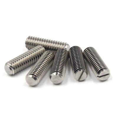 China Stainless Steel Flat Point DIN551 Flat Point Set Screw ISO4766 for sale