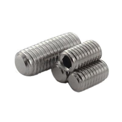 China 304 Stainless Steel DIN913 Hex Socket Set Screw Worm Flat Screw for sale