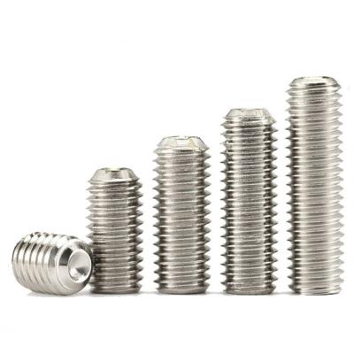 China Din913 Stainless Steel Flat High Quality Hex Socket Allen Head Grub Screw With Flat Point for sale