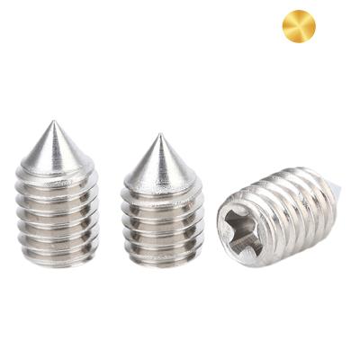 China Durable Flat And C1035 Cross Recessed Head Cone Set Screws High Quality for sale