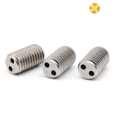 China Din 913 Din 916 Adjusting Screw Stainless Steel Snake Eyes Worm Flat Customized Standard Anti-theft Set Screw for sale