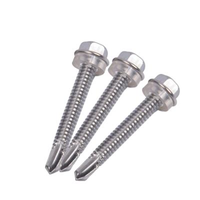 China Pan Hex Head Drill Shank Screw With Washer , Self Drilling Screw for sale