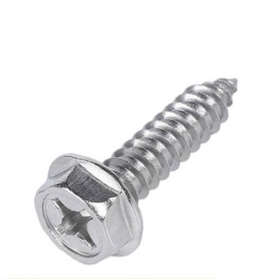 China 304 Stainless Steel Hex General Head Flange Self Tapping Industry Wood Screws Self Drilling Screws for sale