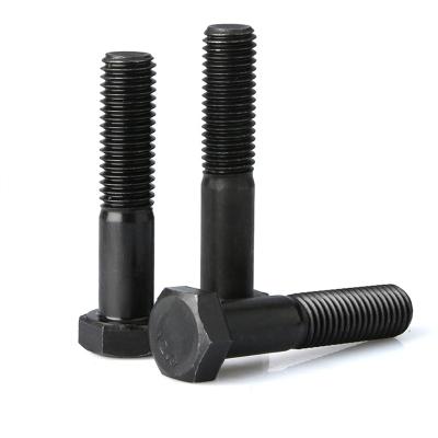 China Electrical Equipment All Size 8.8 Custom Grade Bolt And Nut Hex Head Black Oxide Carbon Steel Hex Bolts for sale