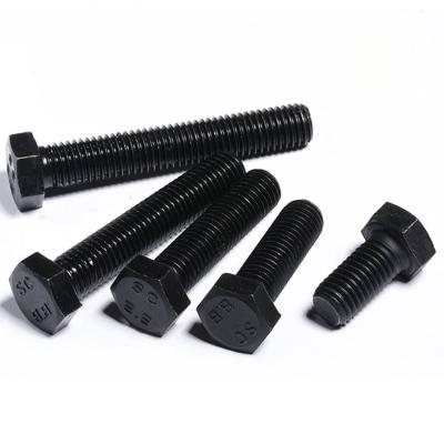 China Custom Black Steel Electrical Equipment Oxided Hex Socket Bolt Nuts Manufacturer For Furniture Hardware Part for sale