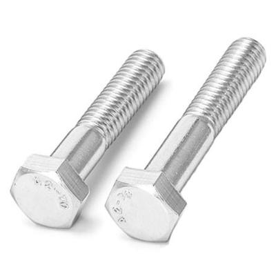 China Best Equipment Price 304 Electrical Fasteners DIN933 DIN931 A2 A4 Stainless Steel Hex Head Bolts Nuts for sale