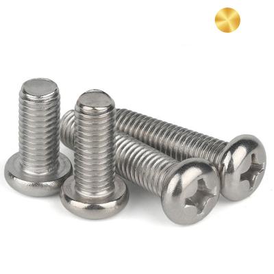 China Pan Factory Price Stainless Steel SS304 Cross Recessed Pan Head Screws Phillips Screws for sale