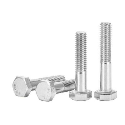 China Electrical Equipment Stainless Steel M20 Hex Head Bolt Fastener DIN931 Bolzen All Screw 16mm TC M30 Bolt Nut High Tensile Gasket Style for sale