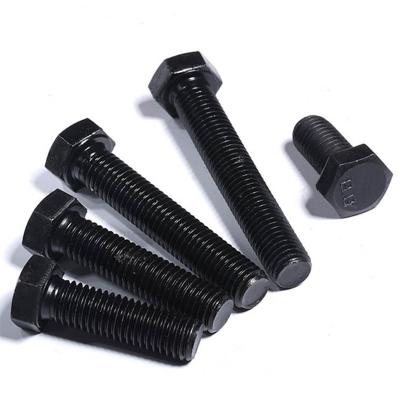 China Electrical Equipment Class 12.9 Black Oxide Carbon Steel DIN931 DIN933 Hex Head Bolt M8x35 for sale