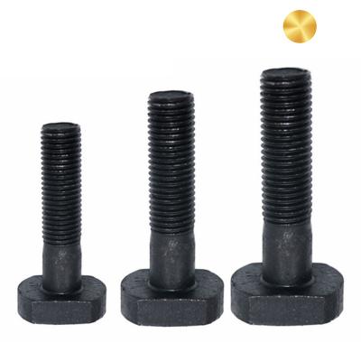 China Electric non-standard zinc m5 iron carbon steel lathe machine non-standard custom black square head gear bolts for sale