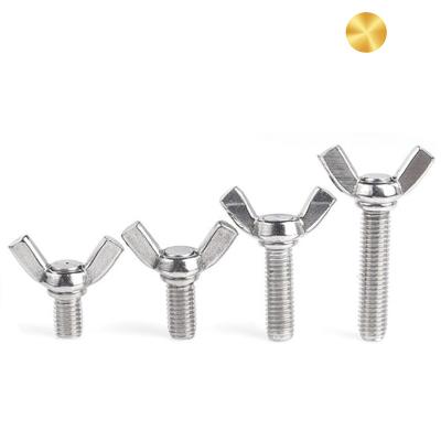 China Electrical Equipment 304 Stainless Steel Thumb Screw M3 M4 M5 M6 Wing Bolt Butterfly Screw for sale