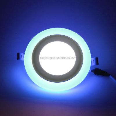 China Hot Sale 3+6W Indoor Sector China Supplier Office Double Color Led Panel Light for sale