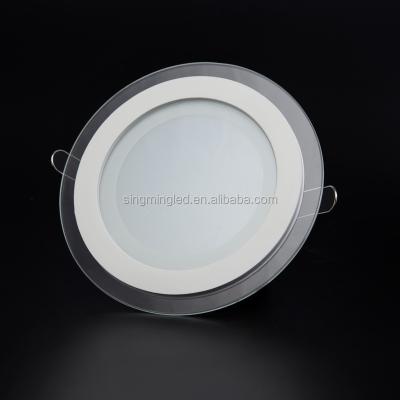 China Indoor area 160*160mm led square panel light 6w 12w 18w 24w with glass cover lighting for sale