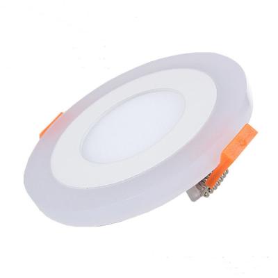 China Desk Led Double Color Panel Light 6+3W , Luminaires Surface Mounted For Indoor for sale