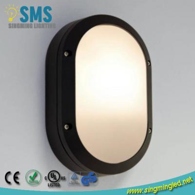 China Aluminum Waterproof IP65 E27 Polycarbonate / LED SMD Oval Outdoor Wall Light for sale