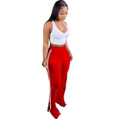 China Anti-wrinkle boutique casual pants skinny stretch ruffled long pants for female women for sale