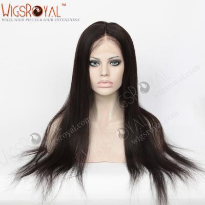 China Best Quality Cuticle Aligned Human Hair Cuticle Align Unprocessed Virgin European Human Hair Full Lace Wig for sale