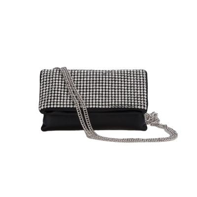 China High Quality Pearl Decorated Flapper Leather Women Fashion Big Clutch Bag Envelope Clutch for sale