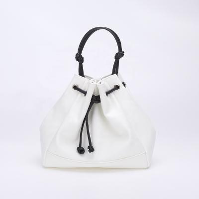 China New High Quality Design Zipper PU Women Drawstring Purses Cross - Body Drawstring Bucket Handbags for sale