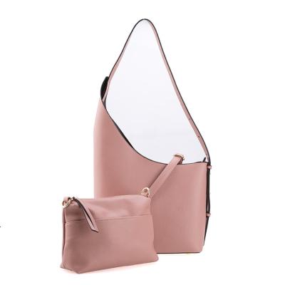 China Wholesale High Quality Style Luxury Designer PU Women Large Capacity Leather Handbags New Shoulder Bucket Ladies Bag Set for sale