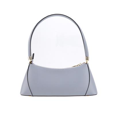 China Fashion\Comfortable\Durable Semicircle Vegan PU Leather Custom Mini Shoulder Purse Trendy Fashion Single Armpit Bags for sale