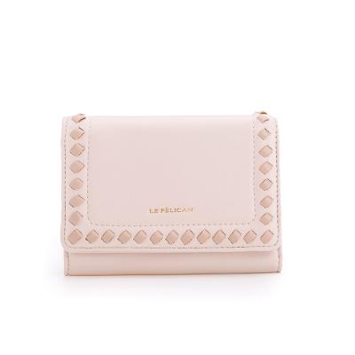 China Wholesale Anti-theft Lady Purse PU Short Size Woven OEM and Lady Wallets 21SW-9399D for sale